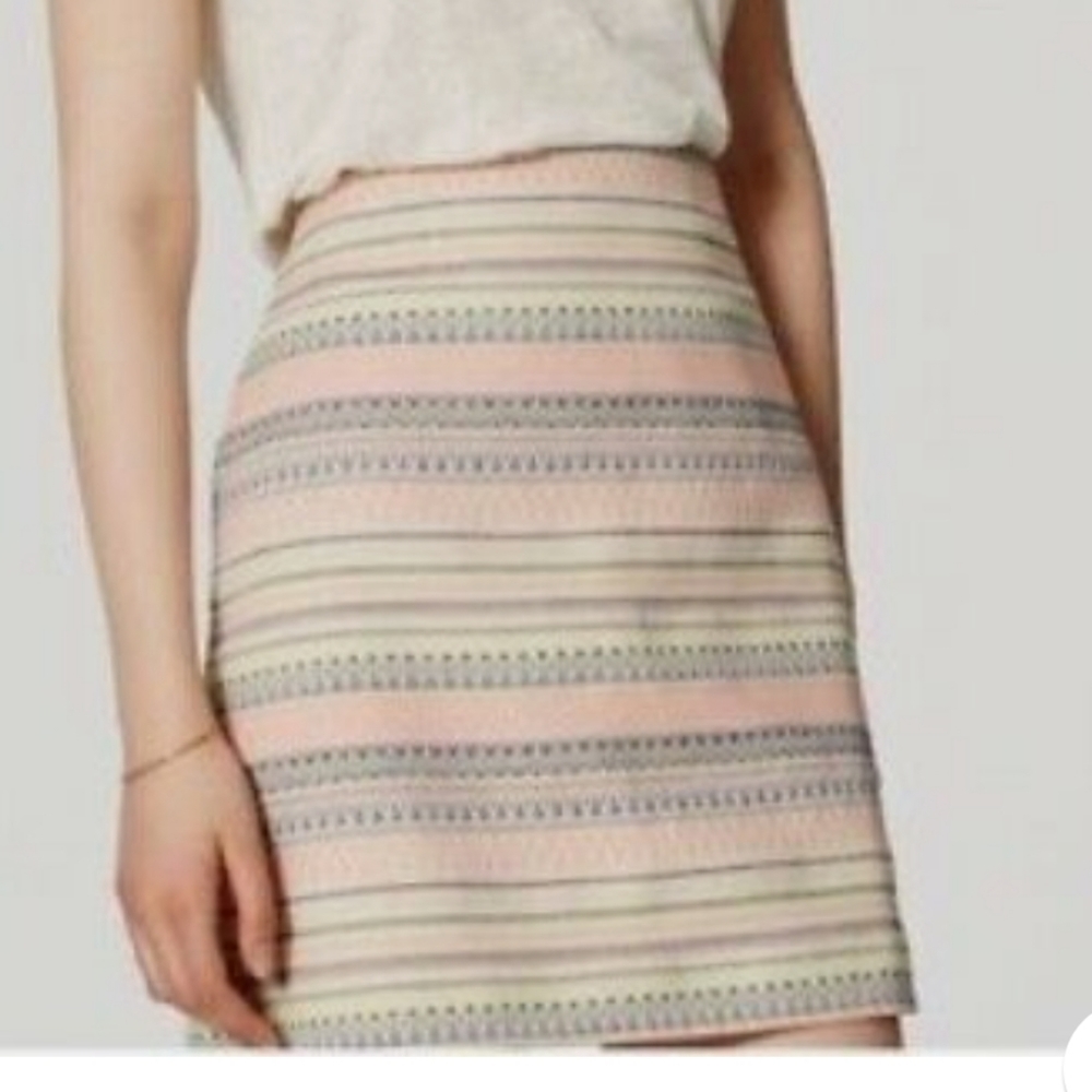 Loft Woven Patterned Mini Skirt Petite - image 1